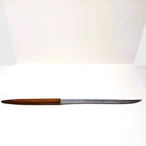 Kinfolks Chrome Knife Thin Carving Vintage MCM 8" Blade Fine Wood Handle